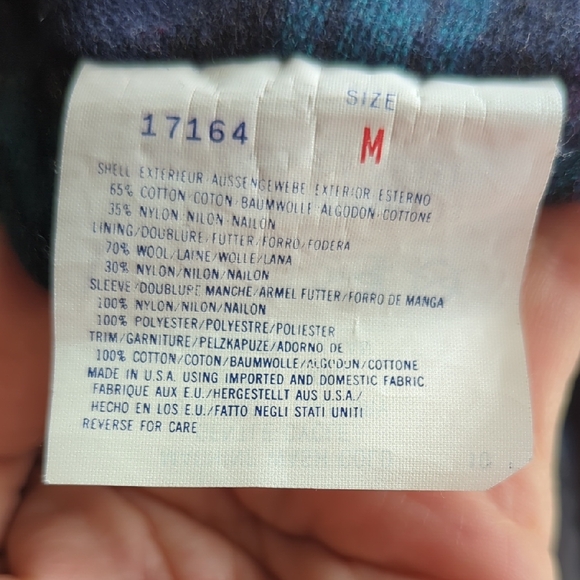 Vintage Women's Woolrich Purple Trench Coat  Size Medium - Picture 6 of 7